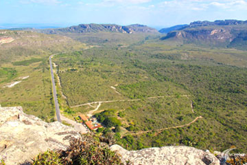 Chapada Diamantina - Palmeiras - Morro do Pai Inácio - Vista para o leste e a BR-242