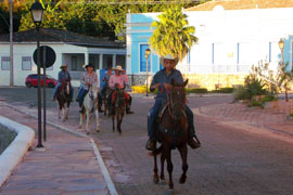 Cidade de Goiás - Cavalos circulando pela cidade