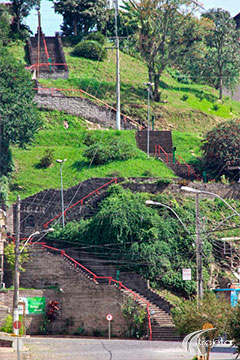 Antônio Prado - Escadaria da Fé vista do centro histórico