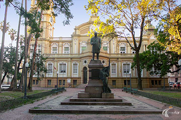 Porto Alegre - Praça da Alfândega - Monumento ao Barão do Rio Branco